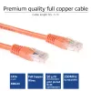 ACT πορτοκαλί 0,5 m U/UTP CAT6 καλώδιο patch με βύσματα RJ45