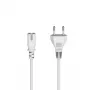 Hama 00223276 καλώδιο τροφοδοσίας λευκό 5 m υποδοχή C7
