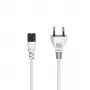 Hama 00223271 καλώδιο τροφοδοσίας λευκό 1,5 m υποδοχή C7