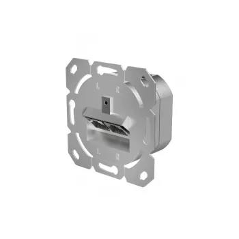 Hama 00200775 πρίζα δικτύου, CAT-6a, 10 Gbit/s, θωρακισμένη, 2 θύρες, χωνευτή