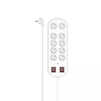 Hama 00223163 Πολύπριζο 2 m 10 έξοδοι AC Εσωτερικού χώρου Λευκό