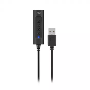 ACT AC9360 Κάρτα ήχου USB 3,5 mm Υποδοχή ακουστικών 4 κουμπιά