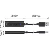 ACT AC9360 εξωτερική κάρτα ήχου USB-A