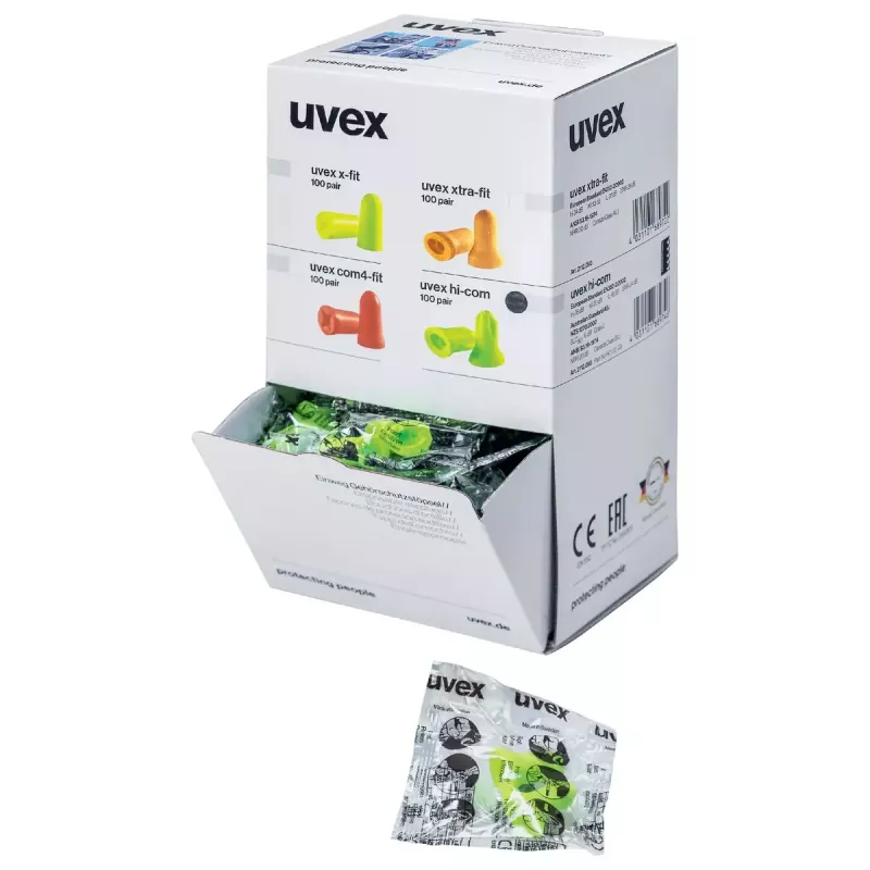 uvex hi-com Mini ωτοασπίδες μιας χρήσης 24 dB, 100 ζεύγη (2112095)