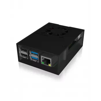 ICY BOX IB-RP108 Θήκη ανθρακί, μαύρο