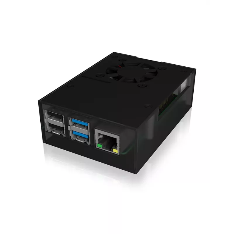 ICY BOX IB-RP108 Θήκη ανθρακί, μαύρο