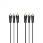 Hama 00205150 Καλώδιο ήχου 1,5 m 3 x RCA μαύρο