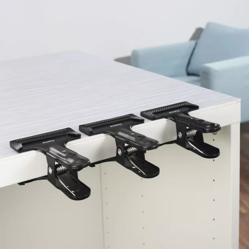 Σετ σφιγκτήρων Hama Studio Clamp 40 άνοιγμα σύσφιξης 6 cm μαύρο