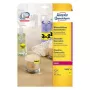 Αυτοκόλλητη ετικέτα Avery L6006-25 Στρογγυλεμένο ορθογώνιο Επανατοποθετούμενη Κίτρινο