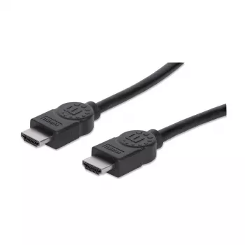 Καλώδιο Manhattan HDMI, 1080p@60Hz (High Speed), 22,5 m, βύσμα αρσενικό σε βύσμα αρσενικό, Μαύρο, Πλήρως θωρακισμένο, Επιχρυσωμένες επαφές, Εφ' όρου ζωής εγγύηση
