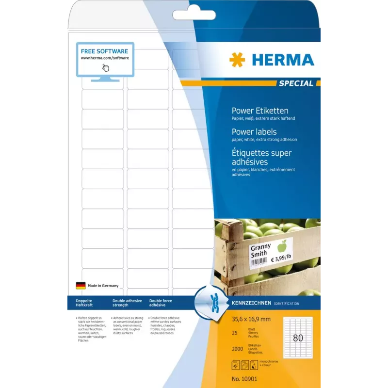 Αυτοκόλλητη ετικέτα εκτυπωτή HERMA 10901