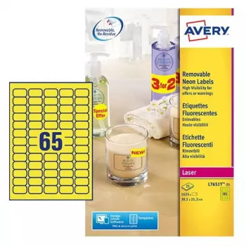 Mini Label Laser Avery L7651 κίτρινο