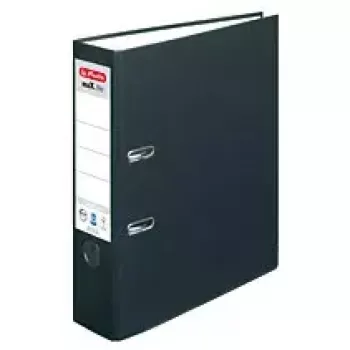 Ντοσιέ με κρίκους Herlitz 10841369 A4 μαύρο