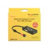 Delock 62855 Προσαρμογέας Mini DisplayPort 1.2 σε VGA / HDMI / DVI, 4K, παθητικός, μαύρος