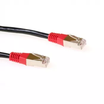 ACT μαύρο 5 μέτρα LSZH F/UTP CAT5E καλώδιο patch crossover με βύσματα RJ45