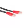 ACT μαύρο 1 μέτρο U/UTP CAT5E καλώδιο patch crossover με βύσματα RJ45