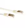 ACT ιβουάρ 1 m F/UTP CAT5E καλώδιο patch με βύσματα RJ45