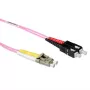 ACT 7 μέτρα LSZH Multimode 50/125 OM4 καλώδιο οπτικών ινών Patch Duplex με βύσματα LC και SC