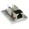Επιτοίχιο θωρακισμένο κουτί ACT FA7005 — 1-Port, Cat6A