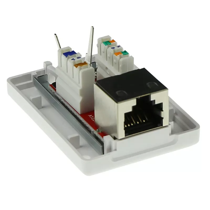 Επιτοίχιο θωρακισμένο κουτί ACT FA7005 — 1-Port, Cat6A