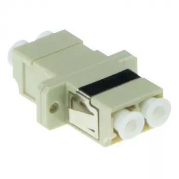 Προσαρμογέας οπτικής ίνας ACT LC-Duplex Multimode OM1/OM2 φλάντζα, LC/LC, ιβουάρ, Multimode, κεραμικός, OM1, 1 τεμ.