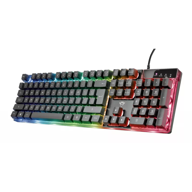 Trust GXT 838 Azor Πληκτρολόγιο και ποντίκι Gaming USB γερμανικό μαύρο