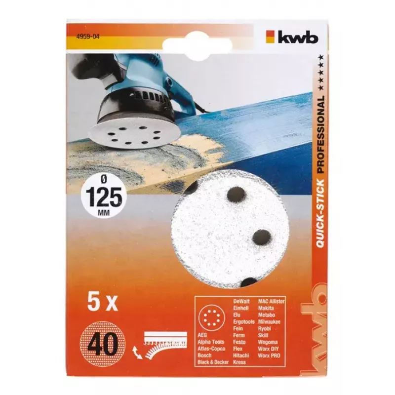 Δίσκος λείανσης KWB 495904 5 τεμ.