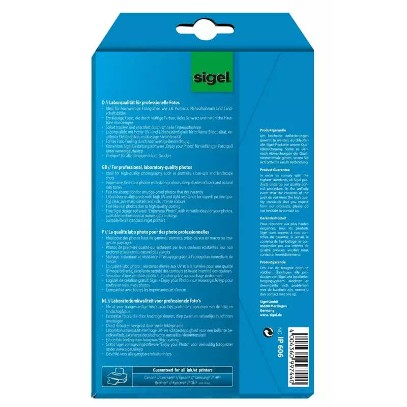 Φωτογραφικό χαρτί γυαλιστερό Sigel IP606