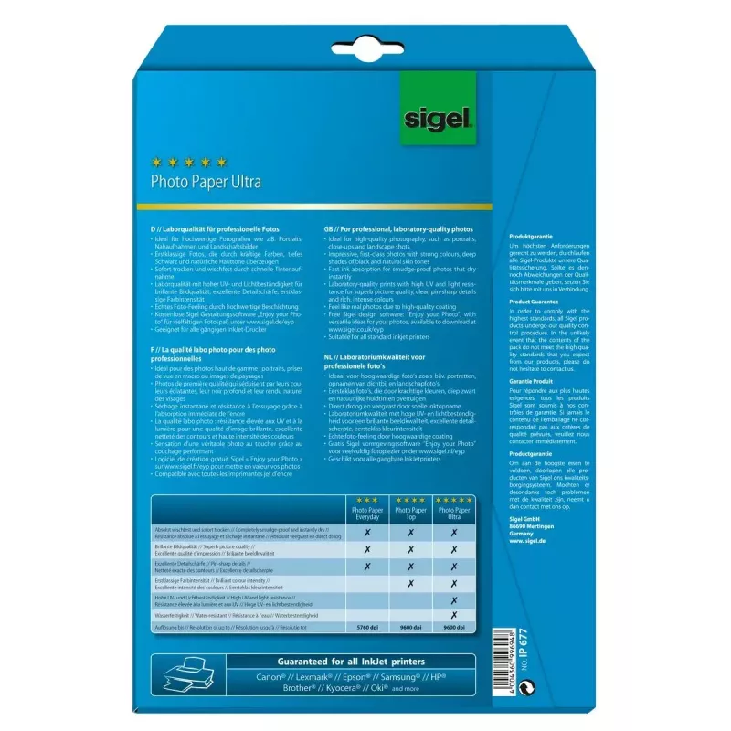 Φωτογραφικό χαρτί A4 γυαλιστερό Sigel IP677