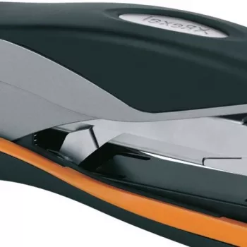 Rexel συρραπτικό χειρός Optima 40 Low Force ασημί/μαύρο, 40 φύλλων, μαύρο, πορτοκαλί, ασημί, μέταλλο, 7 cm, 600 g, 40 x 190 x 80 mm