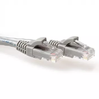 ACT Γκρι 4 μέτρα U/UTP CAT6 Καλώδιο Patch snagless με βύσματα RJ45