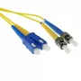 ACT 2 μέτρα LSZH Singlemode 9/125 OS2 Καλώδιο οπτικών ινών Patch Duplex με βύσματα SC και ST