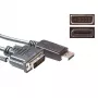 ACT Καλώδιο μετατροπής DisplayPort αρσενικό βύσμα σε DVI αρσενικό βύσμα 5,00 m