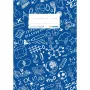 HERMA 19415 Κάλυμμα σχολικού τετραδίου SCHOOLYDOO, A5, Μπλε, Πολυπροπυλένιο