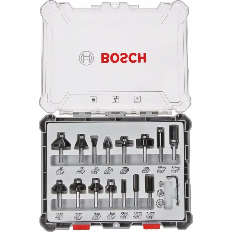 Bosch 2607017473 σετ φρέζας 15 τεμ.