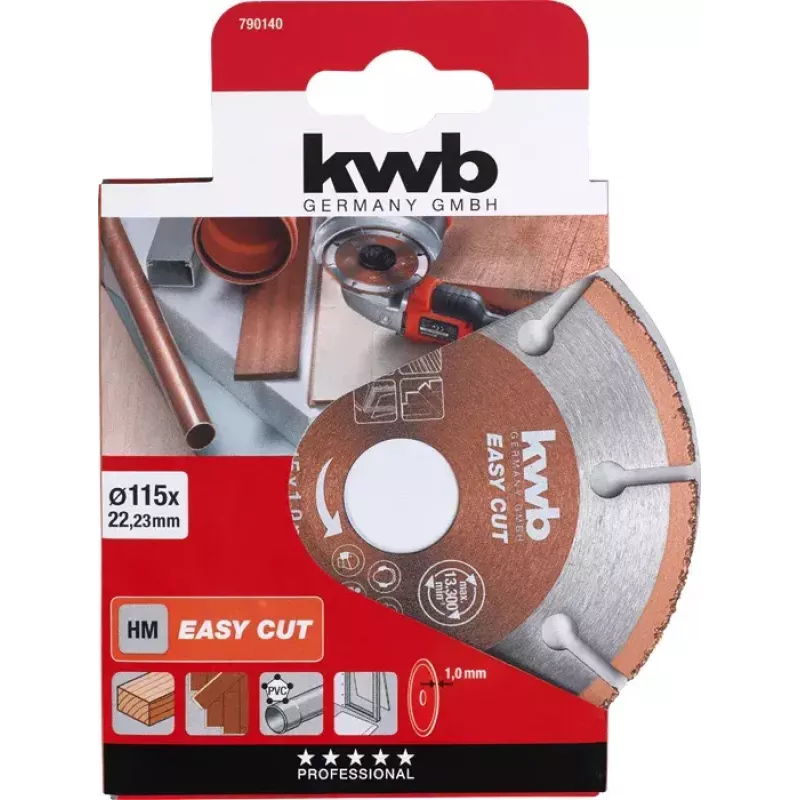Δίσκος κοπής KWB EASY CUT Καρβίδιο Universal 11,5 cm