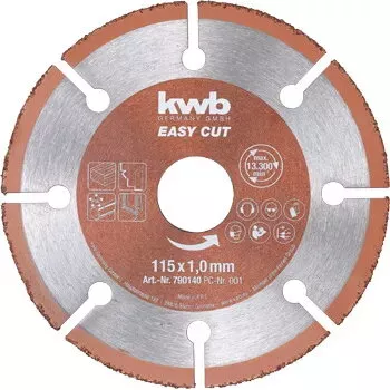 Δίσκος κοπής KWB EASY CUT Καρβίδιο Universal 11,5 cm