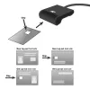 ACT Εξωτερικός αναγνώστης καρτών USB-C Smartcard eID, μαύρο