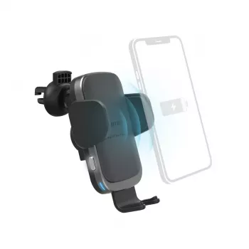 Hama FC10 Motion smartphone μαύρο, μεταλλικό αναπτήρα ασύρματη φόρτιση ταχεία φόρτιση αυτοκινήτου