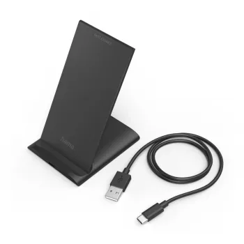 Hama QI-FC10S smartphone μαύρο USB ασύρματη φόρτιση ταχεία φόρτιση εσωτερικού χώρου