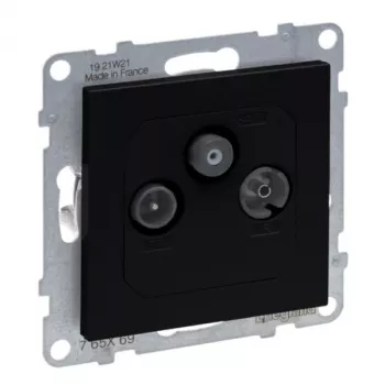 Legrand 765369 Πρίζα TV + SAT Μαύρο