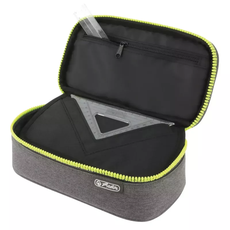 Κασετίνα Herlitz beatBox ABC Πολυεστέρας Γκρι Κίτρινο 225x120x70mm
