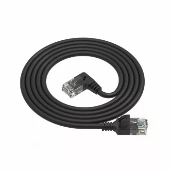 ACT Μαύρο 1,5 μέτρα U/UTP CAT6A LSZH Slimline Καλώδιο patch με DC2951