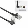 ACT Μαύρο καλώδιο patch U/UTP CAT6A LSZH Slimline 3 μέτρα με RJ45 DC4903