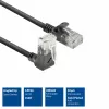 ACT Μαύρο καλώδιο patch U/UTP CAT6A LSZH Slimline 3 μέτρα με RJ45 DC4903