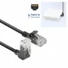 ACT Μαύρο καλώδιο patch U/UTP CAT6A LSZH Slimline 3 μέτρα με RJ45 DC4903