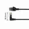 ACT Μαύρο καλώδιο patch U/UTP CAT6A LSZH Slimline 3 μέτρα με RJ45 DC4903