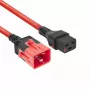 ACT Καλώδιο τροφοδοσίας C19 IEC Lock - C20 IEC Lock Dual Locking κόκκινο 1 m, PC3633