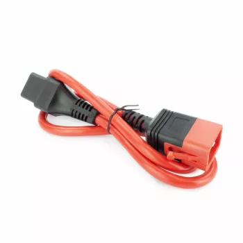 ACT Καλώδιο τροφοδοσίας C19 IEC Lock - C20 IEC Lock Dual Locking κόκκινο 1 m, PC3633