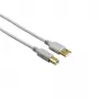 Hama 00200903 Καλώδιο USB USB 2.0 1,5 m USB A USB B Γκρι
